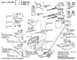 Bosch 0 603 231 960 P 800 S Combi Batt. Grass Shears Spare Parts